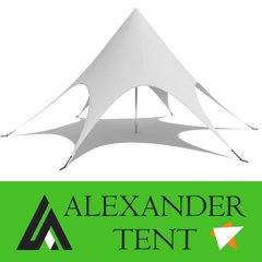 Палатка Звезда-10 белая для отдыха, пляжная теневая